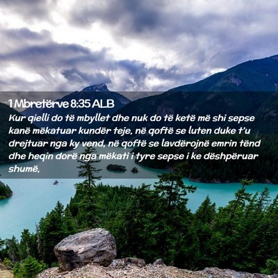 Picture 02 - 1 Mbretërve 8:35 ALB - Kur qielli do të mbyllet dhe nuk do të ketë - Bible Verse Picture