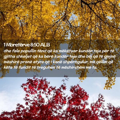 Picture 02 - 1 Mbretërve 8:50 ALB - dhe fale popullin tënd që ka mëkatuar kundër - Bible Verse Picture