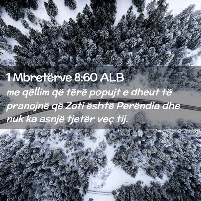 Picture 02 - 1 Mbretërve 8:60 ALB - me qëllim që tërë popujt e dheut të - Bible Verse Picture