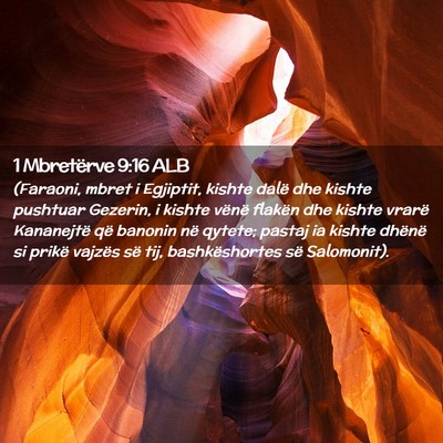 Picture 02 - 1 Mbretërve 9:16 ALB - (Faraoni, mbret i Egjiptit, kishte dalë dhe - Bible Verse Picture