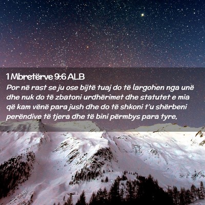 Picture 02 - 1 Mbretërve 9:6 ALB - Por në rast se ju ose bijtë tuaj do të - Bible Verse Picture
