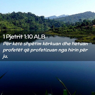 Picture 02 - 1 Pjetrit 1:10 ALB - Për këtë shpëtim kërkuan dhe hetuan - Bible Verse Picture
