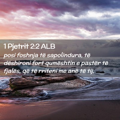 Picture 02 - 1 Pjetrit 2:2 ALB - posi foshnja të sapolindura, të dëshironi fort - Bible Verse Picture