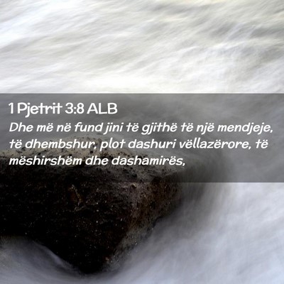 Picture 02 - 1 Pjetrit 3:8 ALB - Dhe më në fund jini të gjithë të një - Bible Verse Picture