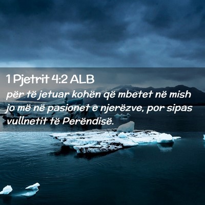 Picture 02 - 1 Pjetrit 4:2 ALB - për të jetuar kohën që mbetet në mish jo më - Bible Verse Picture