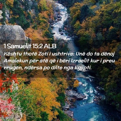 Picture 02 - 1 Samuelit 15:2 ALB - Kështu thotë Zoti i ushtrive: Unë do ta dënoj - Bible Verse Picture