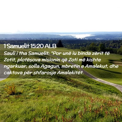Picture 02 - 1 Samuelit 15:20 ALB - Sauli i tha Samuelit: 