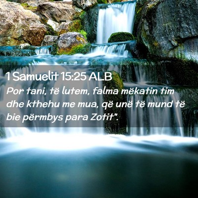 Picture 02 - 1 Samuelit 15:25 ALB - Por tani, të lutem, falma mëkatin tim dhe - Bible Verse Picture