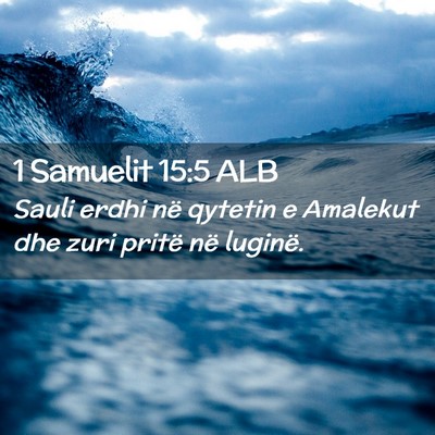 Picture 02 - 1 Samuelit 15:5 ALB - Sauli erdhi në qytetin e Amalekut dhe zuri - Bible Verse Picture