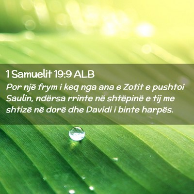 Picture 02 - 1 Samuelit 19:9 ALB - Por një frym i keq nga ana e Zotit e pushtoi - Bible Verse Picture