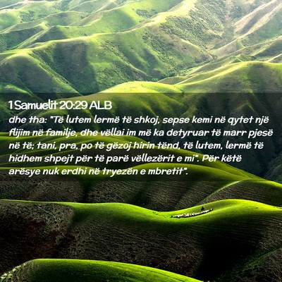 Picture 02 - 1 Samuelit 20:29 ALB - dhe tha: 