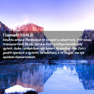 Picture 02 - 1 Samuelit 5:9 ALB - Kështu arka e Perëndisë të Izraelit u mbart - Bible Verse Picture