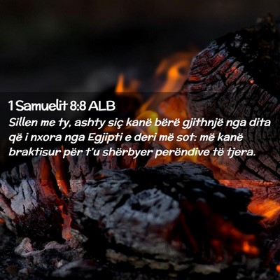 Picture 02 - 1 Samuelit 8:8 ALB - Sillen me ty, ashty siç kanë bërë gjithnjë - Bible Verse Picture