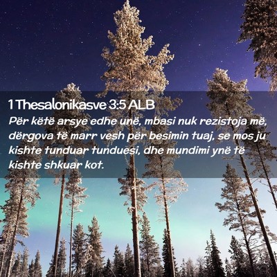 Picture 02 - 1 Thesalonikasve 3:5 ALB - Për këtë arsye edhe unë, mbasi nuk rezistoja - Bible Verse Picture