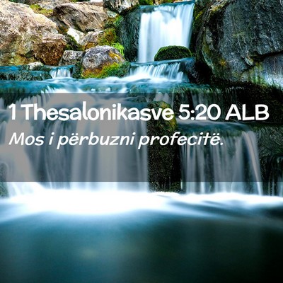 Picture 02 - 1 Thesalonikasve 5:20 ALB - Mos i përbuzni - Bible Verse Picture