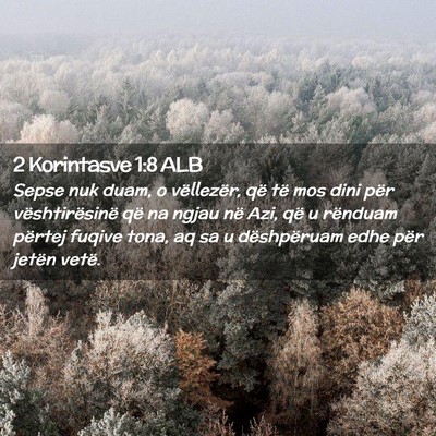 Picture 02 - 2 Korintasve 1:8 ALB - Sepse nuk duam, o vëllezër, që të mos dini - Bible Verse Picture