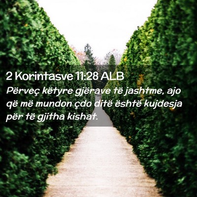 Picture 02 - 2 Korintasve 11:28 ALB - Përveç këtyre gjërave të jashtme, ajo që - Bible Verse Picture