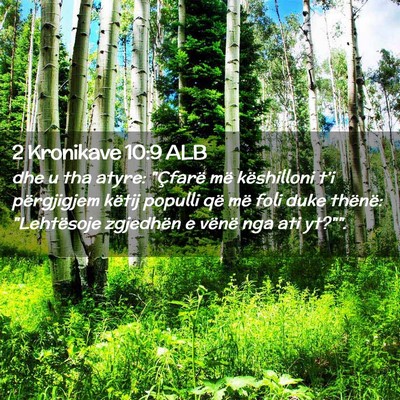 Picture 02 - 2 Kronikave 10:9 ALB - dhe u tha atyre: 