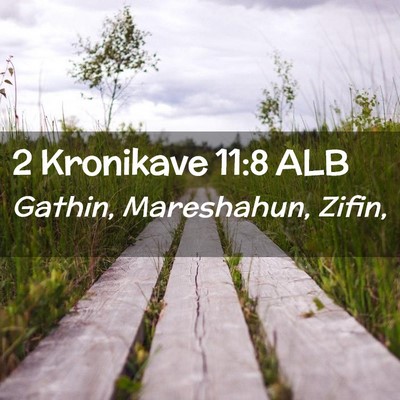 Picture 02 - 2 Kronikave 11:8 ALB - Gathin, Mareshahun, - Bible Verse Picture