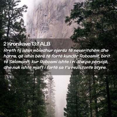 Picture 02 - 2 Kronikave 13:7 ALB - Rreth tij ishin mbledhur njerëz të neveritshëm - Bible Verse Picture