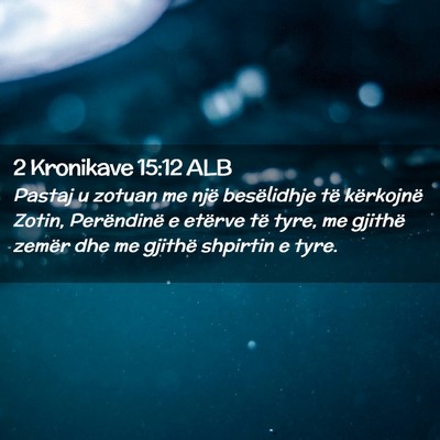 Picture 02 - 2 Kronikave 15:12 ALB - Pastaj u zotuan me një besëlidhje të - Bible Verse Picture