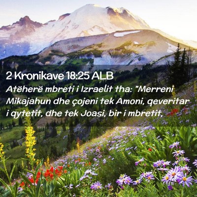 Picture 02 - 2 Kronikave 18:25 ALB - Atëherë mbreti i Izraelit tha: 