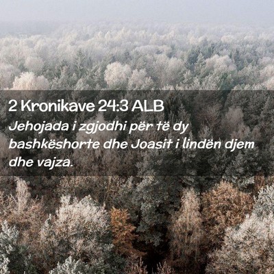Picture 02 - 2 Kronikave 24:3 ALB - Jehojada i zgjodhi për të dy bashkëshorte dhe - Bible Verse Picture