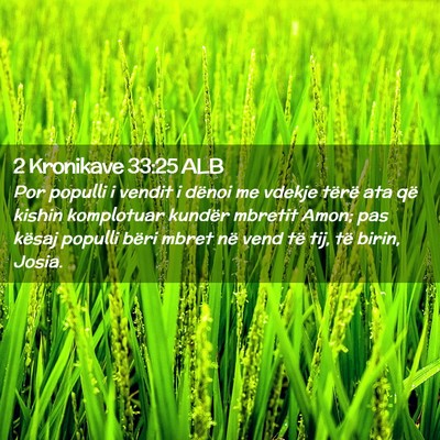 Picture 02 - 2 Kronikave 33:25 ALB - Por populli i vendit i dënoi me vdekje tërë - Bible Verse Picture