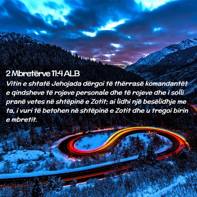 Picture 02 - 2 Mbretërve 11:4 ALB - Vitin e shtatë Jehojada dërgoi të thërrasë - Bible Verse Picture