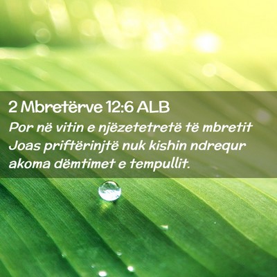 Picture 02 - 2 Mbretërve 12:6 ALB - Por në vitin e njëzetetretë të mbretit Joas - Bible Verse Picture
