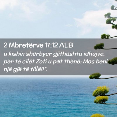 Picture 02 - 2 Mbretërve 17:12 ALB - u kishin shërbyer gjithashtu idhujve, për të - Bible Verse Picture