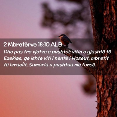 Picture 02 - 2 Mbretërve 18:10 ALB - Dhe pas tre vjetve e pushtoi; vitin e gjashtë - Bible Verse Picture