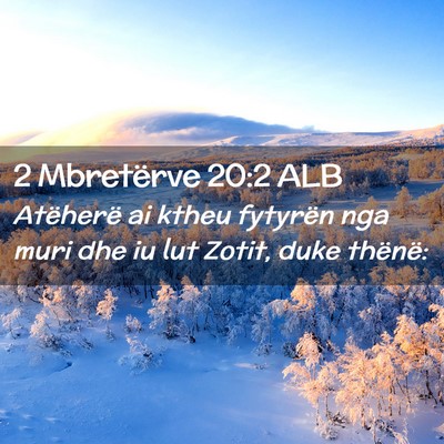 Picture 02 - 2 Mbretërve 20:2 ALB - Atëherë ai ktheu fytyrën nga muri dhe iu lut - Bible Verse Picture