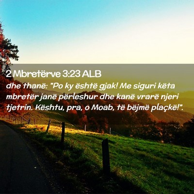 Picture 02 - 2 Mbretërve 3:23 ALB - dhe thanë: 