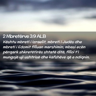 Picture 02 - 2 Mbretërve 3:9 ALB - Kështu mbreti i Izraelit, mbreti i Judës dhe - Bible Verse Picture