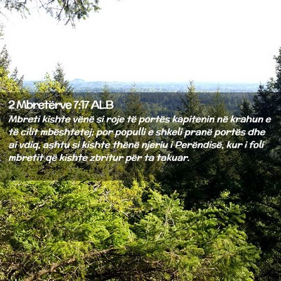 Picture 02 - 2 Mbretërve 7:17 ALB - Mbreti kishte vënë si roje të portës - Bible Verse Picture