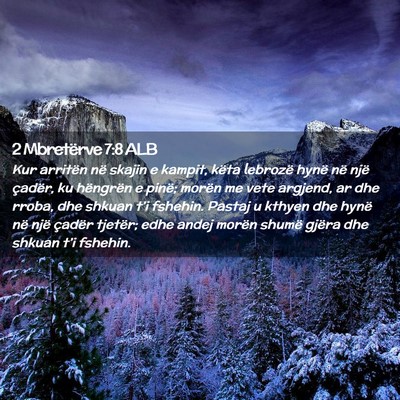Picture 02 - 2 Mbretërve 7:8 ALB - Kur arritën në skajin e kampit, këta lebrozë - Bible Verse Picture
