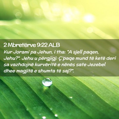Picture 02 - 2 Mbretërve 9:22 ALB - Kur Jorami pa Jehun, i tha: 