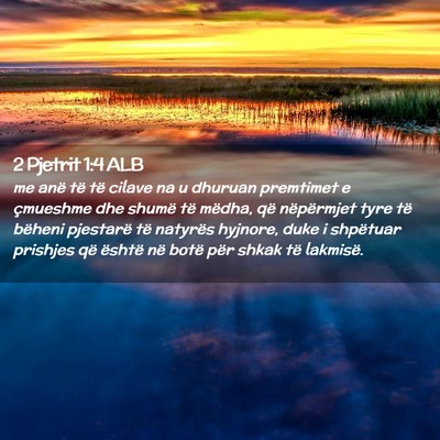 Picture 02 - 2 Pjetrit 1:4 ALB - me anë të të cilave na u dhuruan premtimet e - Bible Verse Picture