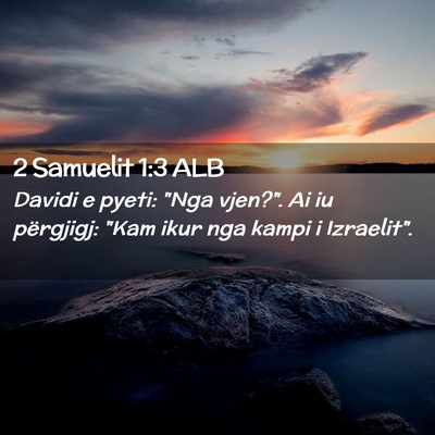 Picture 02 - 2 Samuelit 1:3 ALB - Davidi e pyeti: 