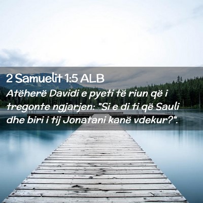Picture 02 - 2 Samuelit 1:5 ALB - Atëherë Davidi e pyeti të riun që i tregonte - Bible Verse Picture