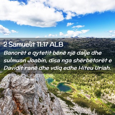 Picture 02 - 2 Samuelit 11:17 ALB - Banorët e qytetit bënë një dalje dhe sulmuan - Bible Verse Picture