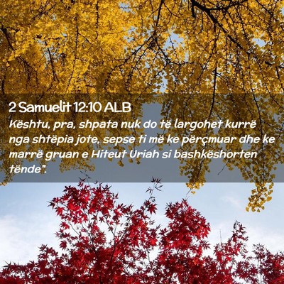 Picture 02 - 2 Samuelit 12:10 ALB - Kështu, pra, shpata nuk do të largohet kurrë - Bible Verse Picture