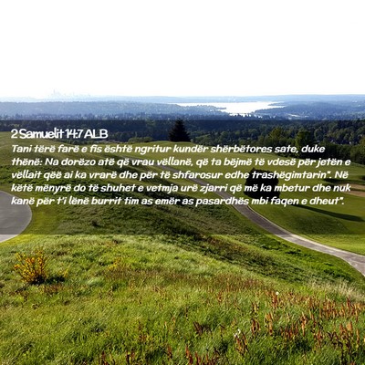 Picture 02 - 2 Samuelit 14:7 ALB - Tani tërë farë e fis është ngritur kundër - Bible Verse Picture