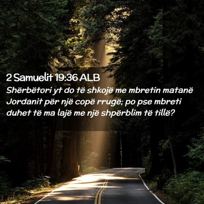 Picture 02 - 2 Samuelit 19:36 ALB - Shërbëtori yt do të shkojë me mbretin matanë - Bible Verse Picture
