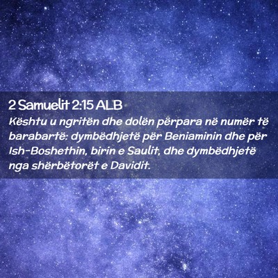 Picture 02 - 2 Samuelit 2:15 ALB - Kështu u ngritën dhe dolën përpara në numër - Bible Verse Picture
