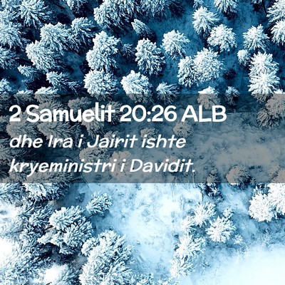 Picture 02 - 2 Samuelit 20:26 ALB - dhe Ira i Jairit ishte kryeministri i - Bible Verse Picture