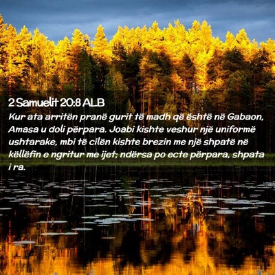 Picture 02 - 2 Samuelit 20:8 ALB - Kur ata arritën pranë gurit të madh që - Bible Verse Picture