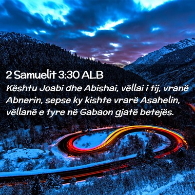 Picture 02 - 2 Samuelit 3:30 ALB - Kështu Joabi dhe Abishai, vëllai i tij, vranë - Bible Verse Picture