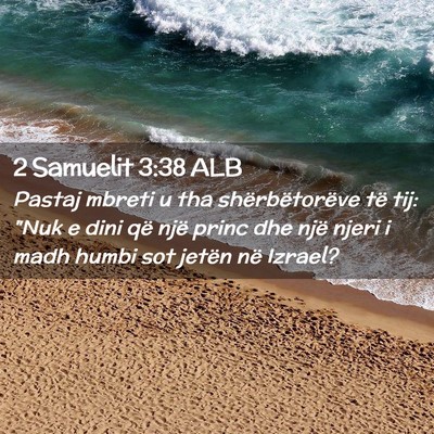 Picture 02 - 2 Samuelit 3:38 ALB - Pastaj mbreti u tha shërbëtorëve të tij: 